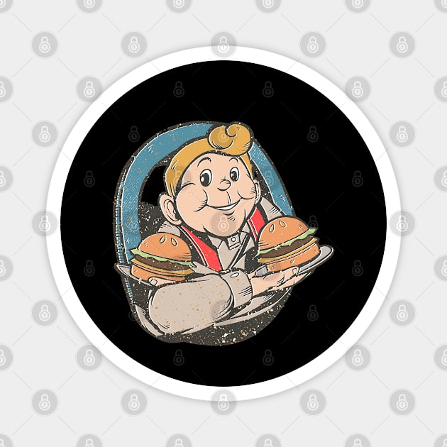 Boss Big Burgers Magnet by dorothytoddie